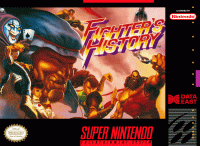 Fighter's History Super Nintendo  box art